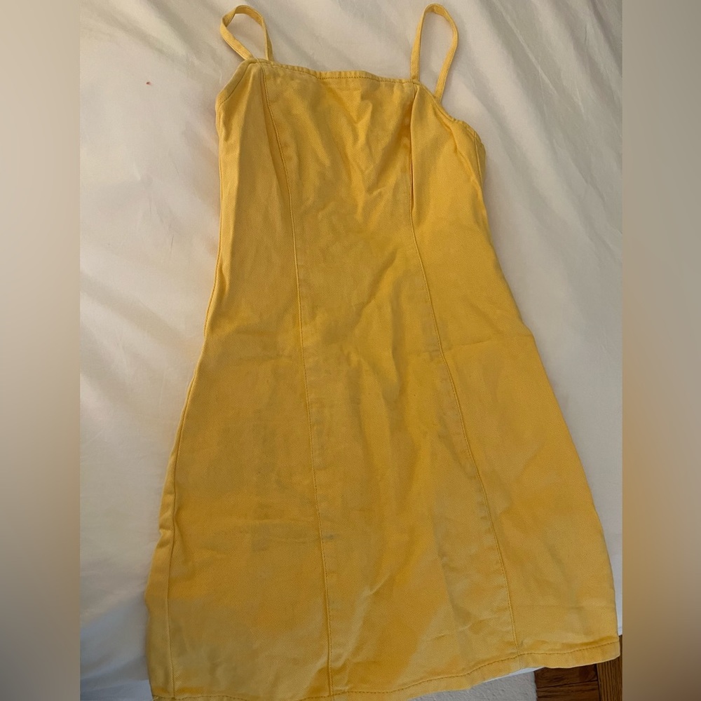 BDG Yellow Denim dress